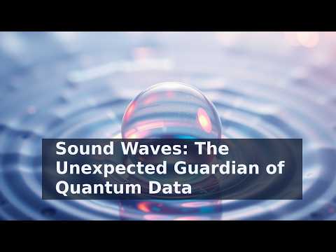 Sound Waves: The Unexpected Guardian of Quantum Data