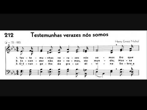Hinário 5 CCB - Hino 212 - Testemunhas verazes nós somos - Strings - Teclado Yamaha PSR S670