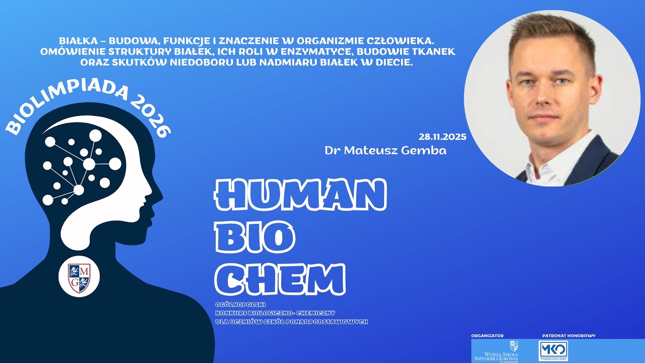Biolimpiada 2025 2026 wykład dr M Gemba 28 11 25