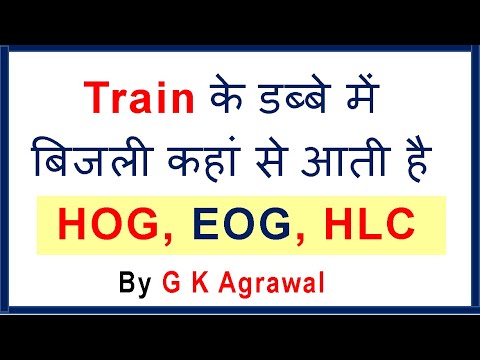 How train coaches get power, in Hindi | Head ON generation, EOG, HLC Video