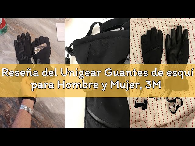 Vídeo relacionado con Unigear Guantes de esquí Impermeables 3M Thinsulate Guantes de Snowboard Antideslizantes para Pantalla táctil Guantes de Invierno Unisex para Deportes al Aire Libre