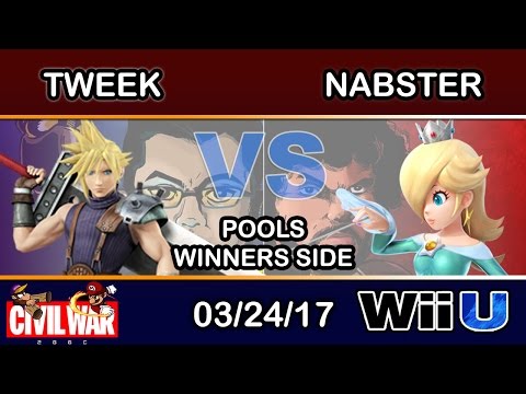 2GGC: Civil War - P1 | Tweek (Cloud) Vs. Nabster (Rosalina) Pools Winners Side - Smash Wii U