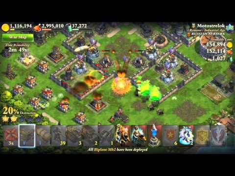 Koreans Level 121 vs Romans Level 162 (Alliance War Dominations)