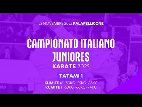 🥋 Karate 👉 Campionato Italiano Juniores #kumite 2025 ➡️ Tatami1 🟢 Day3