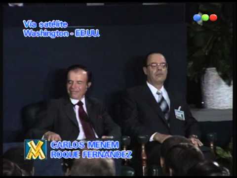 Figuretti en la reunión del FMI, Menem - Videomatch 98