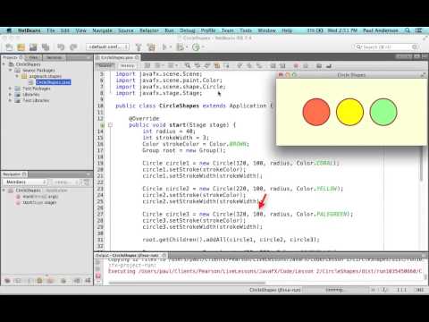 JavaFX Use Line, Circle, and Rectangle -2.3