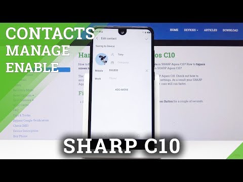 How to Add Photo to Contact in SHARP C10 - Personalize Contact Profile