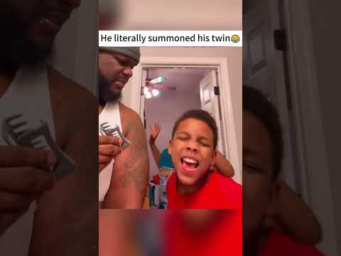 the way he called his twin🤣#fyp #shorts #twins #singer #funny