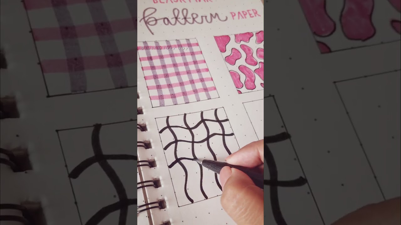 How to make Blackpink pattern papers💟#shorts #youtubeshorts #blackpink #shutdown #blink #school #art