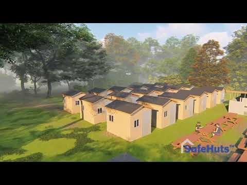SafeHuts - One Acre Site Plan w/ Animation