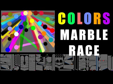 Amazing Colors Marble Race 7 in Algodoo \ Marble Race King