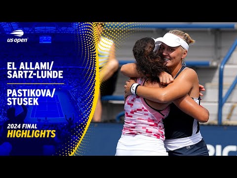 El Allami/Sartz-Lunde vs. Pastikova/Stusek Highlights | 2024 US Open Final