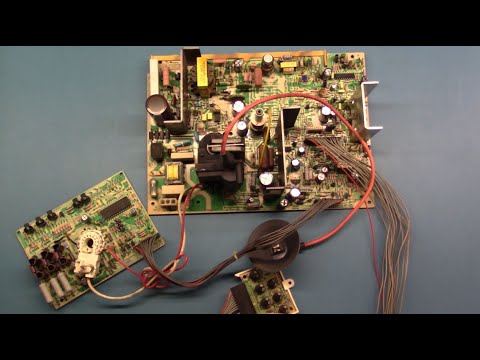 25" K7400 Arcade Monitor Chassis Repair - No Power, Vertical Collapse - Bad Caps