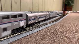 HO Amtrak Superliners On The New Floor Layout