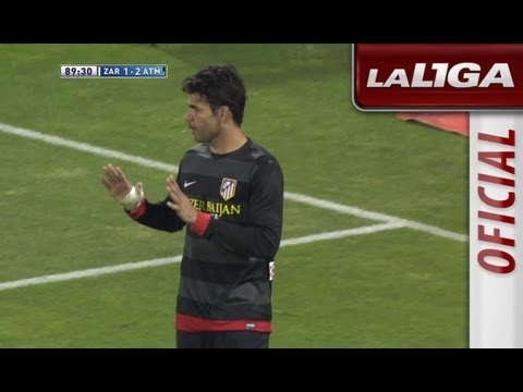 Gol de Diego Costa (1-2) en el Real Zaragoza - Atlético de Madrid - HD
