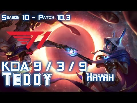 T1 Teddy XAYAH vs MISS FORTUNE ADC - Patch 10.3 KR Ranked
