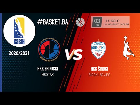 HKK Zrinjski vs HKK Široki - 13.kolo - KSBIH - 2020/2021