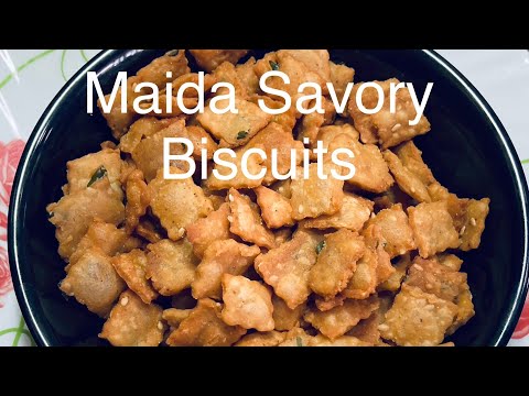 Maida savory diamond biscuits/Teatime snack recipe spicy tukudi/Evening teatime snack recipe