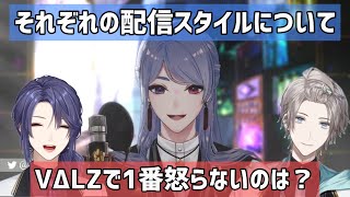 VΔLZについて語る弦月藤士郎と長尾景【にじさんじ切り抜き】