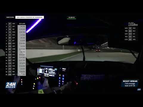Porsche 911 GT3 Cup Onboard Montmeló at night- Hankook 24 Hours of Barcelona 2024