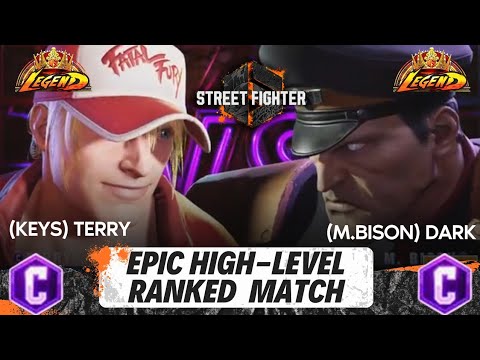 Street Fighter 6 - Keys(Legend Terry) vs Dark (Legend M.Bison) 🔥 Great Brazilians Legend Players