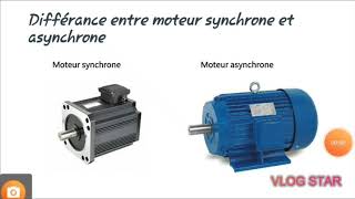 Différence entre moteur  synchrone et  asynchrone -(darija)