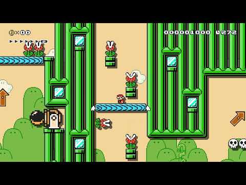 Platforming in Sewer Swamp by MegaTramp 🍄 Super Mario Maker 2 ✹Switch✹ #bih