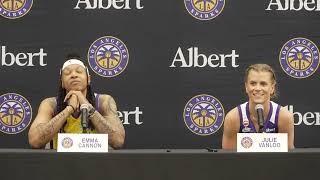 Sparks Media Day Emma Cannon & Julie Vanloo
