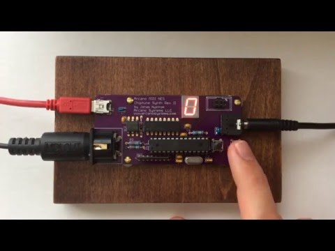 Arcano MIDI NES Chiptune Synth II - an AVR, Nintendo-style synthesizer