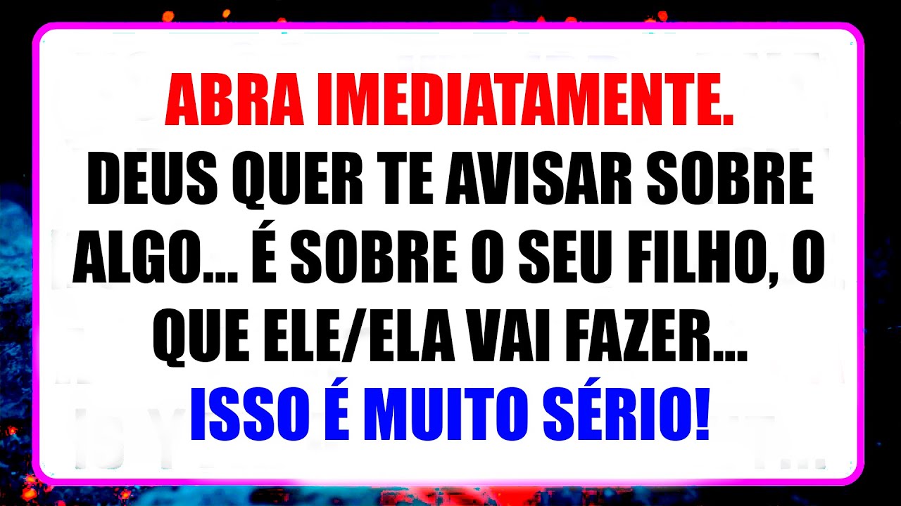 😢 AMANHÃ HAVERÁ UM GRANDE PROBLEMA... SERÁ UMA TRAGÉDIA QUE VOCÊ NÃO TERÁ... ADVERTÊNCIA DE DEUS