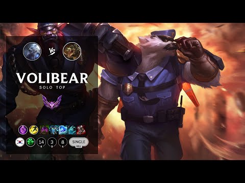 Volibear Top vs Renekton - KR Master Patch 12.11