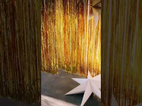 Multicolor foil curtain, for home