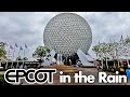 EPCOT In The Rain Full Walkthrough 2022 4K POV