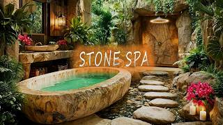 Tropical Stone Spa 🌿 Relaxing Spa Music | Water, Nature & Peaceful Jungle Ambience