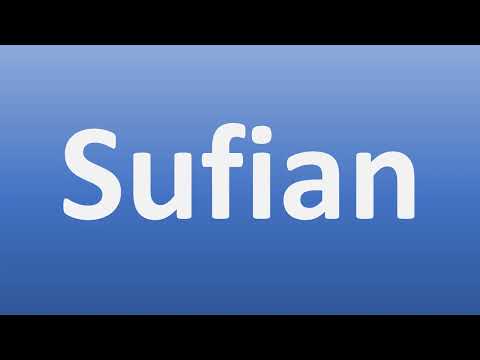 How to Pronounce Sufian - Middle Eastern Name