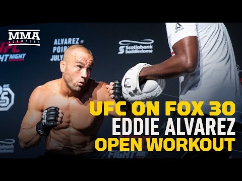 Eddie Alvarez UFC on FOX 30 Open Workout Highlights - MMA Fighting