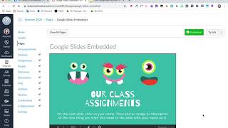 Google Slides & Canvas