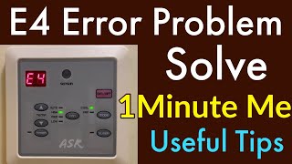 E4 error show how Remove Tip trick Learn why E4 Error show practically for new technician must watch