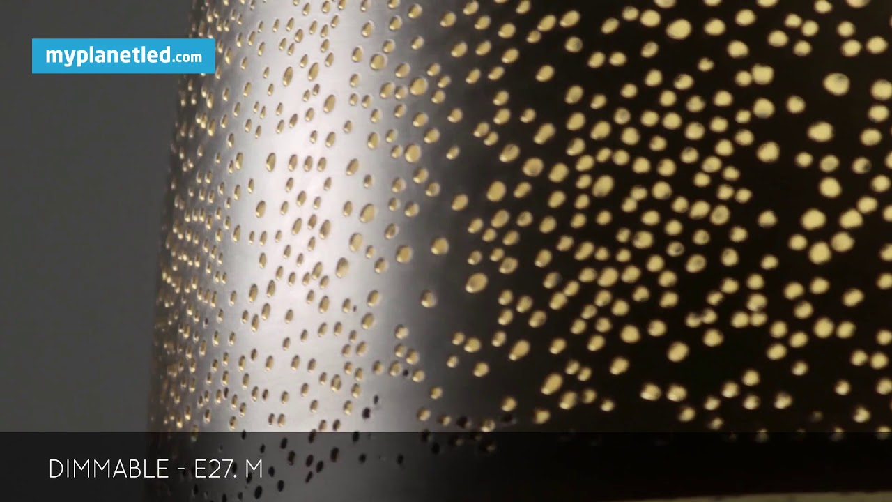 Hanglamp zwart goud koepel 49cm diameter E27 (ARM-2693)