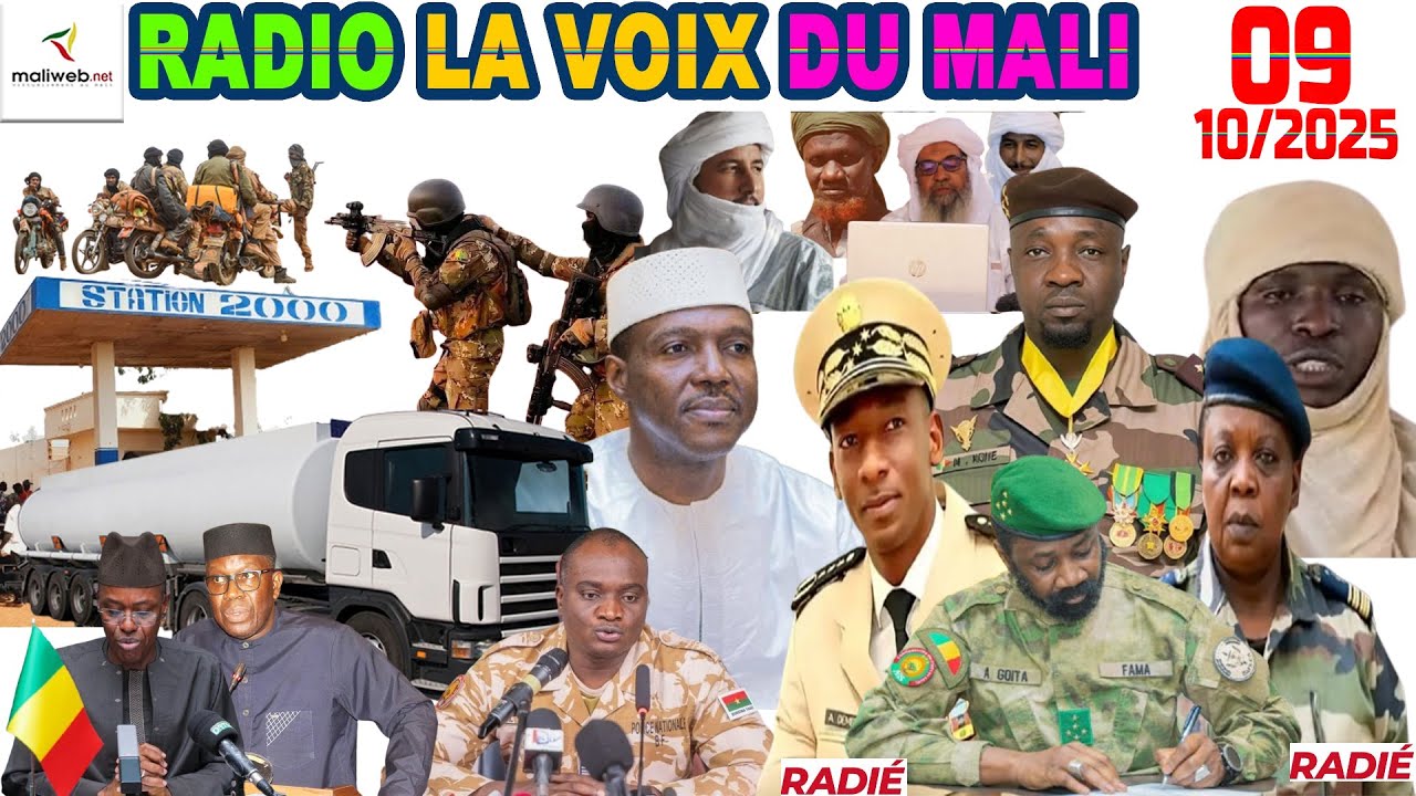 La Revue de Presse de la RADIO LA VOIX DU MALI du 09 Octobre 2025