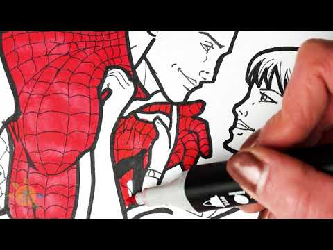 Spiderman Coloring Page|Peter Parker and Mary Jane|Spektrem - Shine [NCS Release]