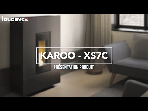 POELE A GRANULES KAROO XS7C NOIR - 7 KW