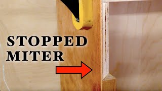 Wall-Hanging Tool Chest - Part 2 - Cutting Stopped Miters - Cabinetmaking