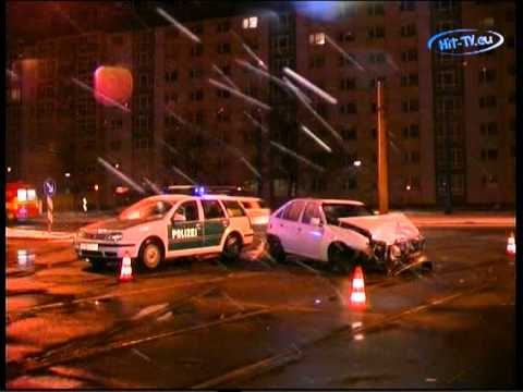 No Comment - Unfall mit zwei PKW in Chemnitz (Sachsen) 25.02.2012