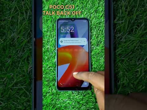 How To Off TalkBack From POCO C51 ⚡ POCO C51 Mobile Me Double Tab Screen Bandh Kaise Kare 🔥🔥 #shorts