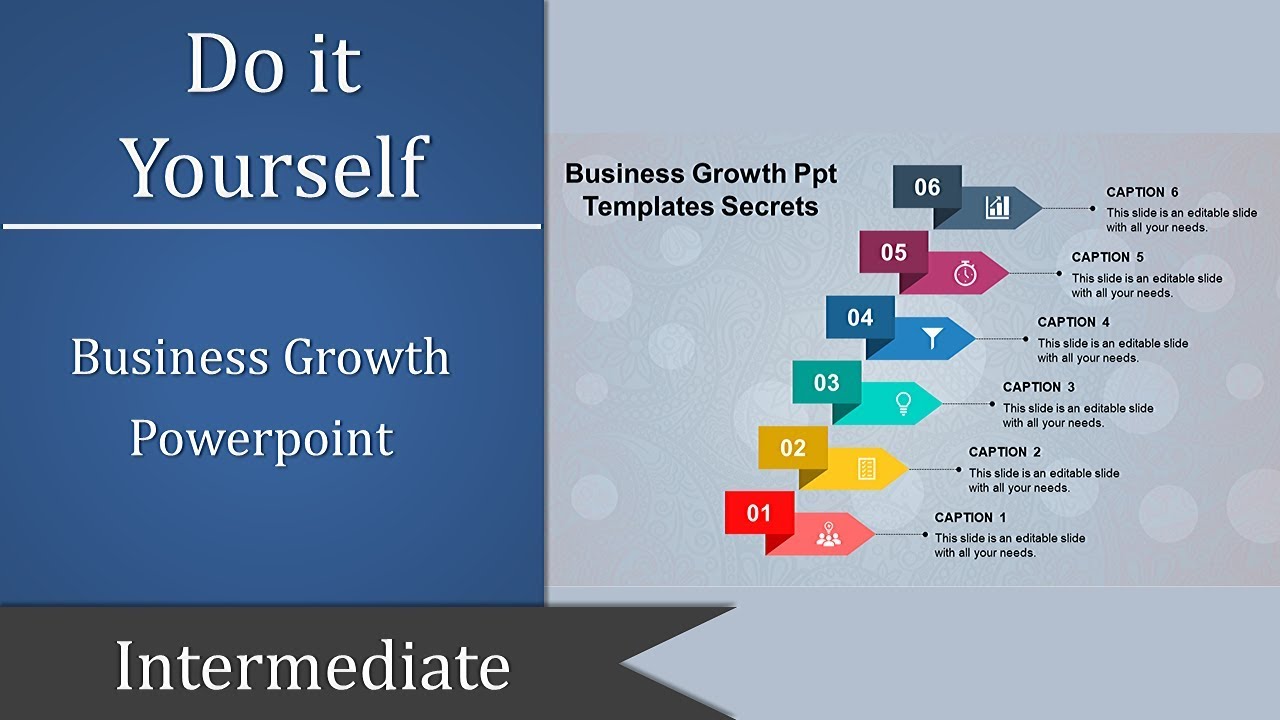 How to create a Business Growth PowerPoint Template.