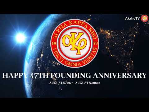 HAPPY 47TH FOUNDING ANNIVERSARY ALPHA KAPPA RHO