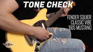Video thumbnail for TONE CHECK: Squier Classic Vibe '60s Mustang Demo | No Talking by Cream City Music