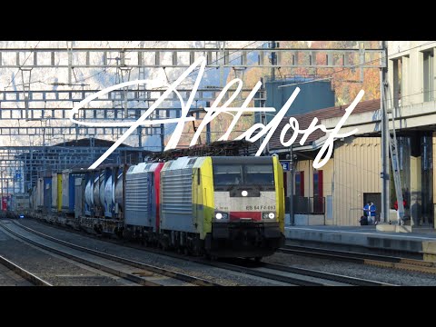 Trainspotting at Altdorf UR station - November rail traffic on the Gotthard | SwissRails