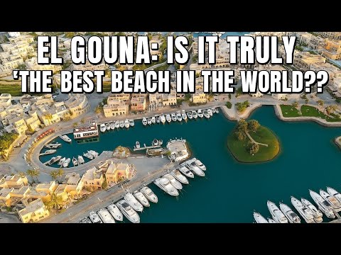 Relaxing 4K Walk – El Gouna Beach, Egypt’s Red Sea Paradise